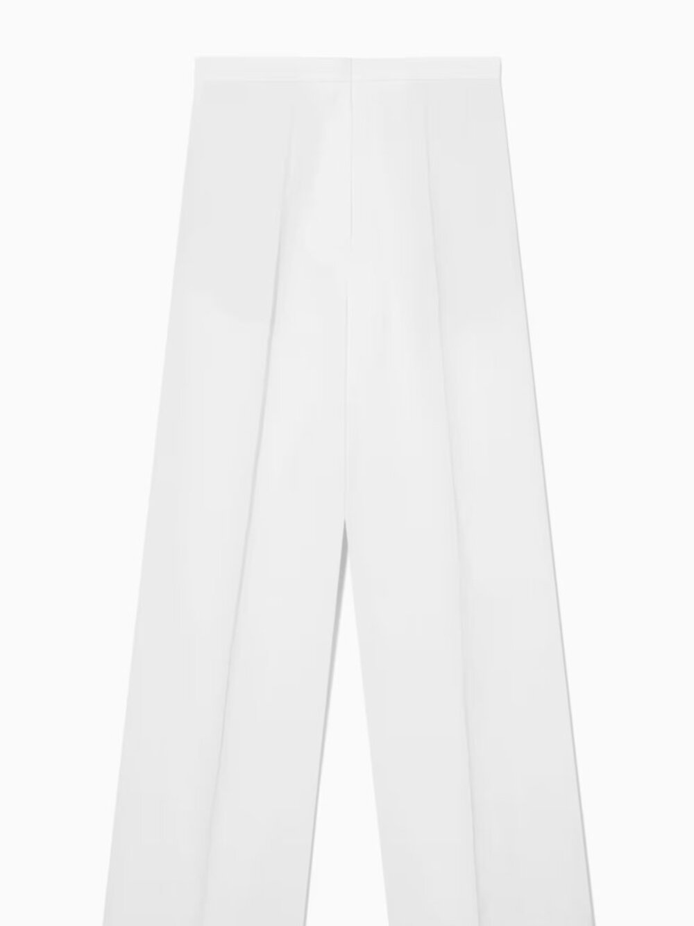 COS LINEN-BLEND WIDE-LEG TROUSERS - XS
